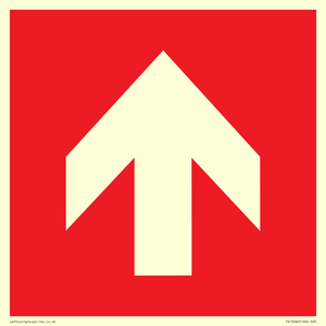 Up arrow (white on red background)